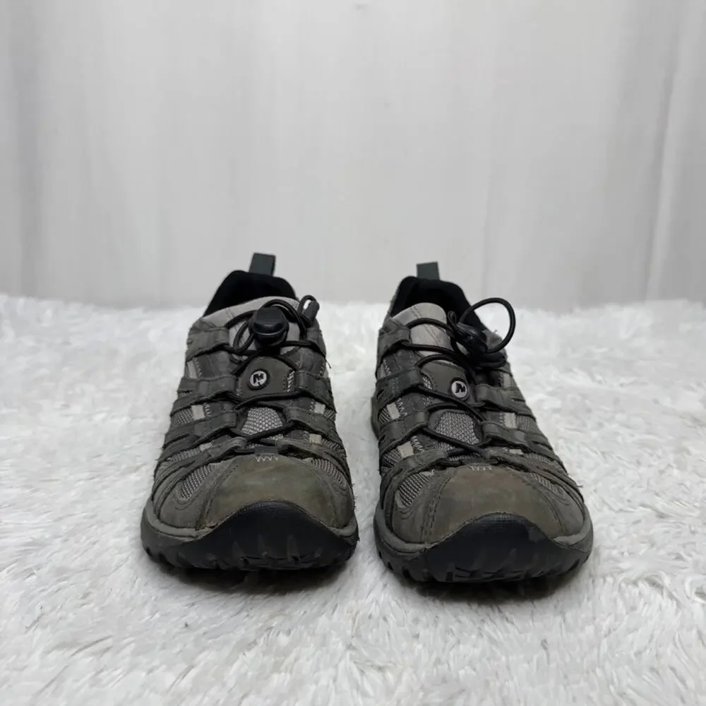 MERRELL / gray bungee lace vibram sole ankle hiking shoes / 7